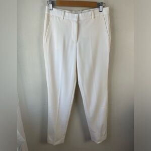 Givenchy Paris women’s ivory 100% wool tapered mid rise trouser pant size EUR 36